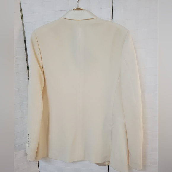 NWT$1,790 BURBERRY Caratown Wool Silk Trim Snap Tuxedo Blazer Jacket Sz 6 Medium - Picture 16 of 16